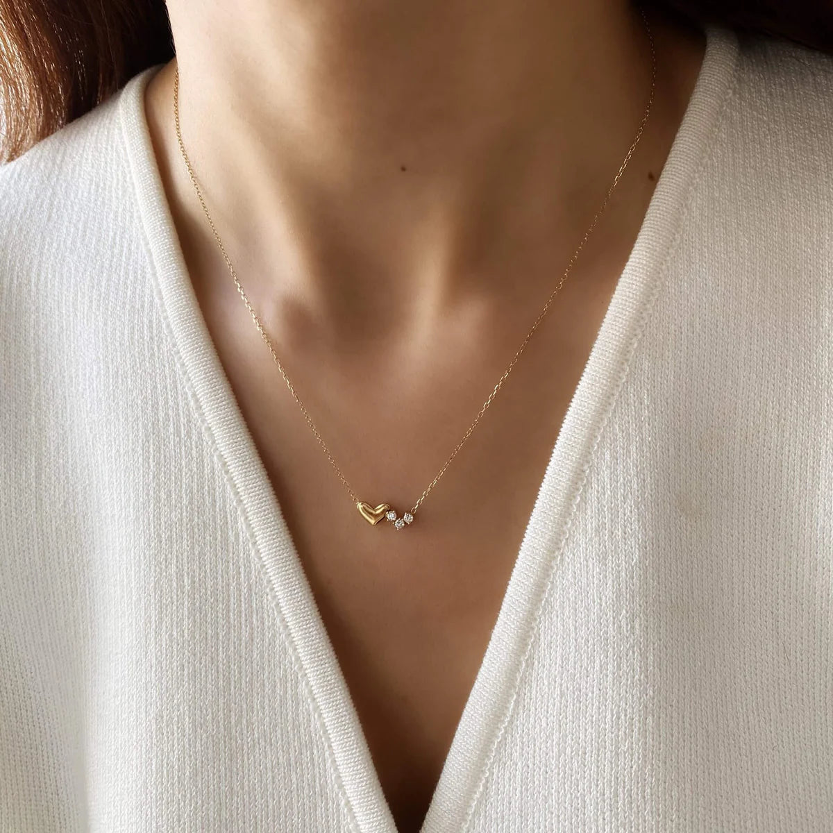 Barely Yours – 925 Sterling Silver Heart Necklace