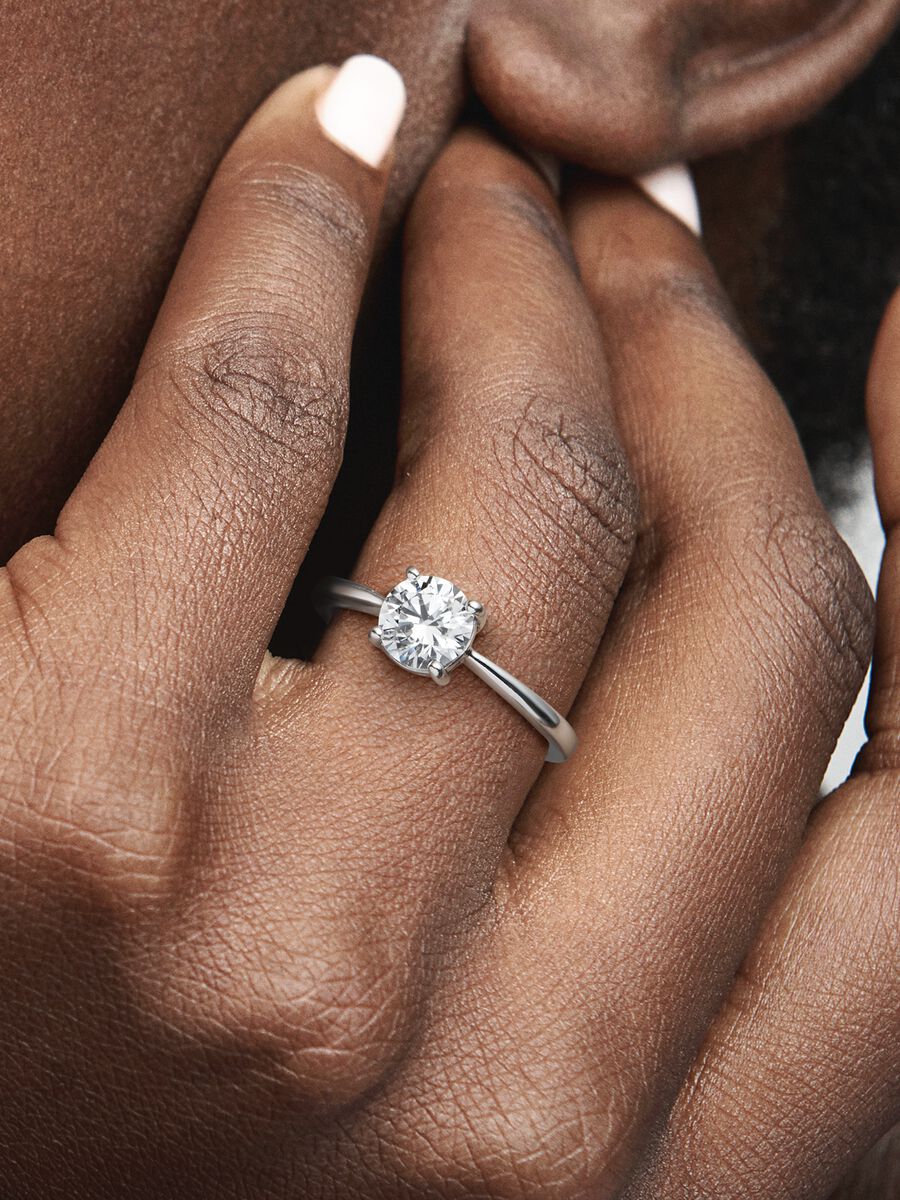 Classic Round Solitaire Engagement Ring