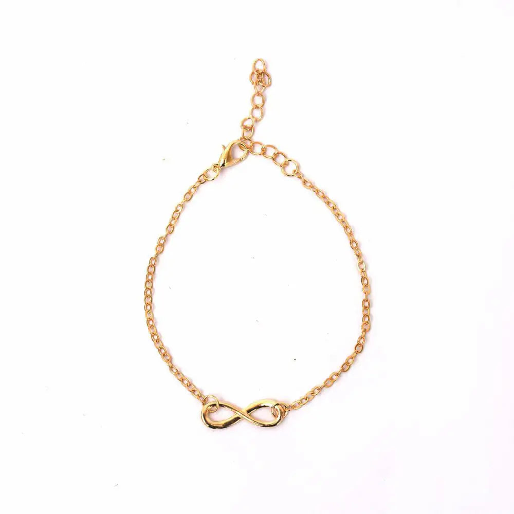 Gold Plated Infinity Bracelet - sterling silver, couple jewelry, premium jewelry, elegant design