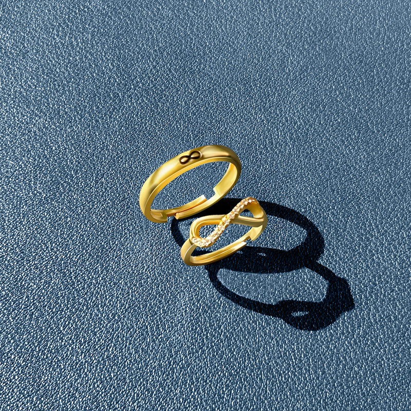 Soulmate Symphony Rings - sterling silver, couple jewelry, premium jewelry, elegant design