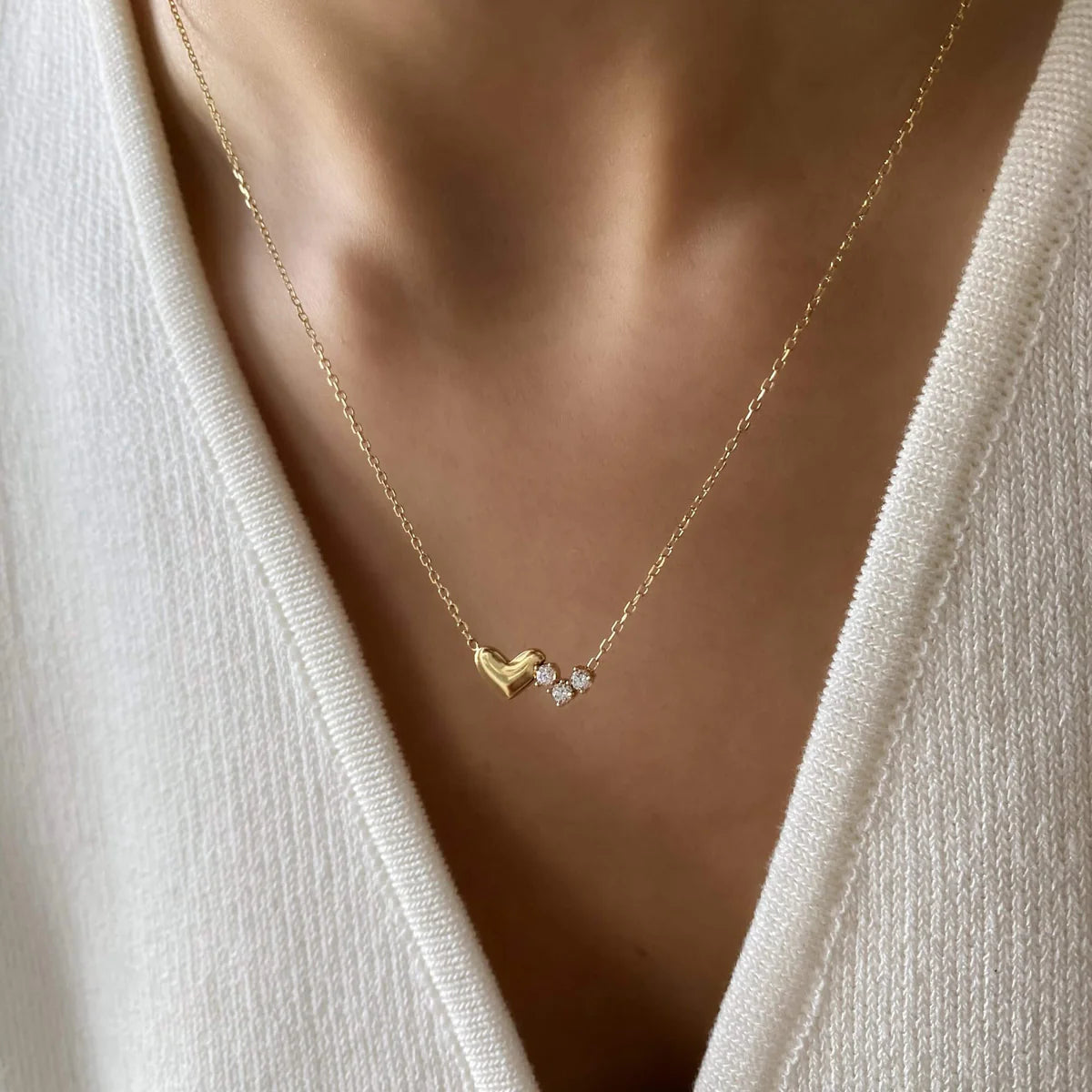 Barely Yours – 925 Sterling Silver Heart Necklace