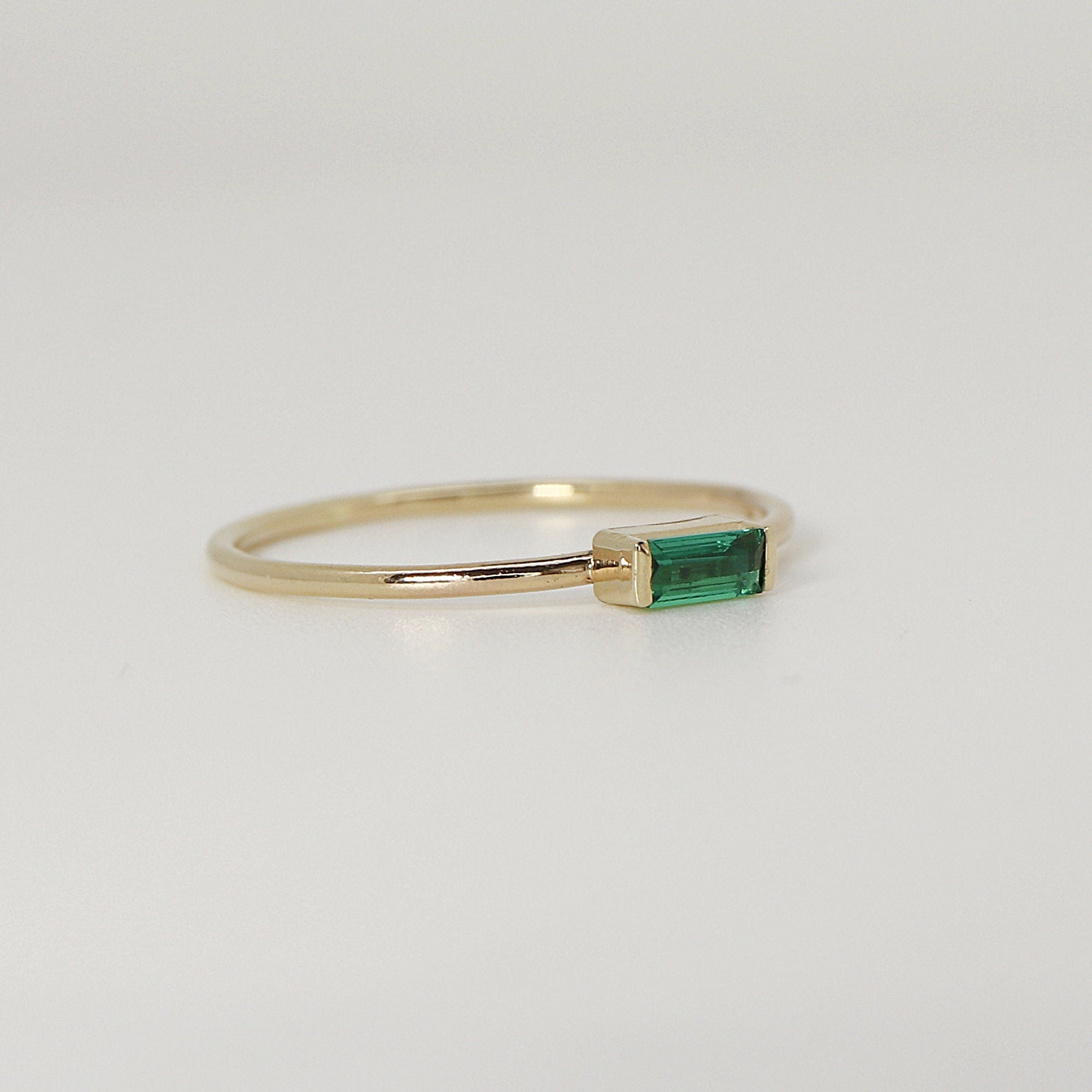 Baguette Sterling Silver Ring