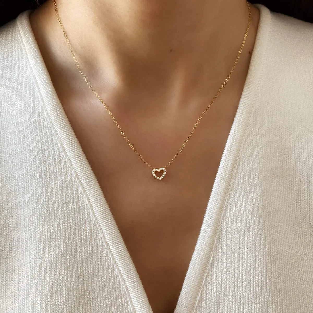 Whispered Heart – 925 Sterling Silver Heart Necklace