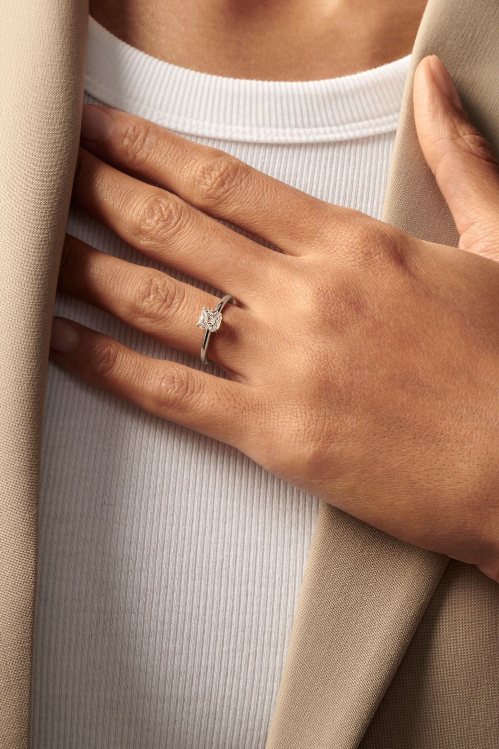 Classic Round Solitaire Engagement Ring