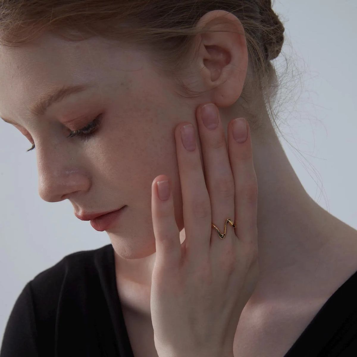 Serene Wave Ring