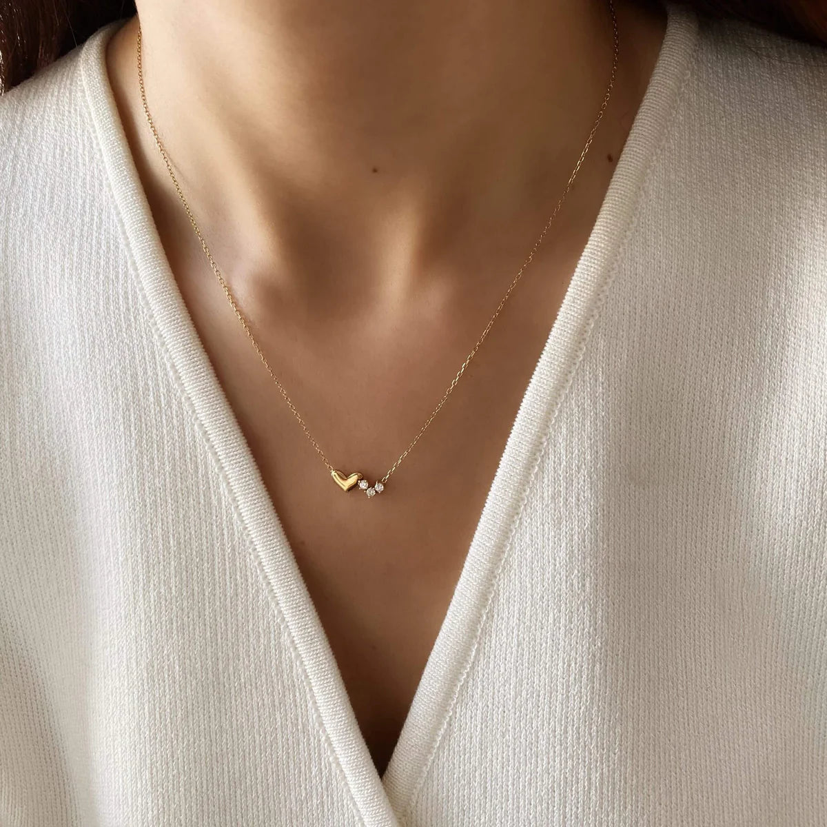 Barely Yours – 925 Sterling Silver Heart Necklace