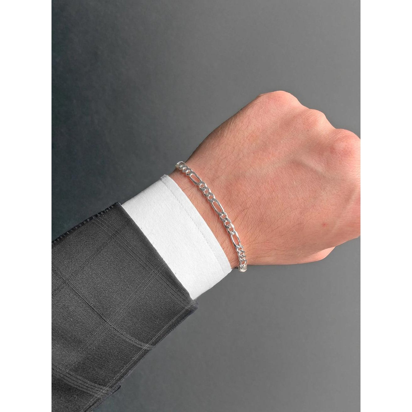 Sterling silver Aurora men’s bracelet - sterling silver, couple jewelry, premium jewelry, elegant design