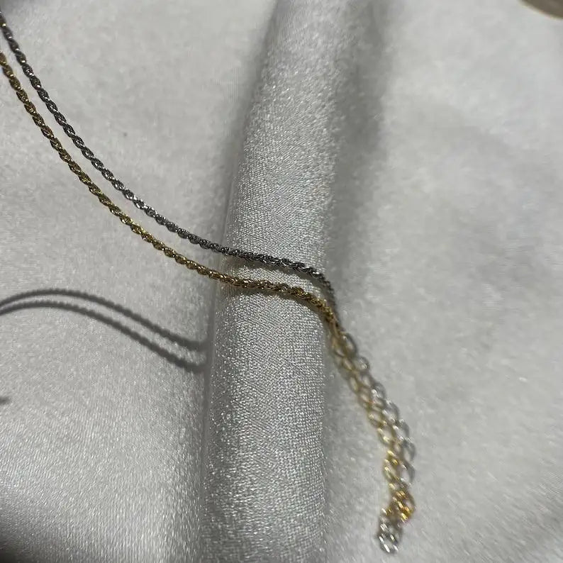 The Tether Set premium gift packaging — UNJELLIC 925 sterling silver minimal couple bracelets