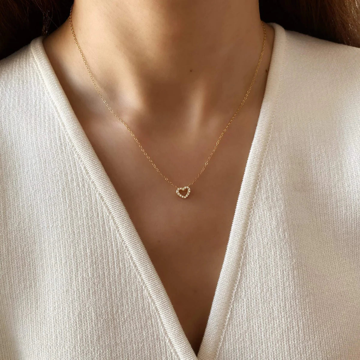 Whispered Heart – 925 Sterling Silver Heart Necklace