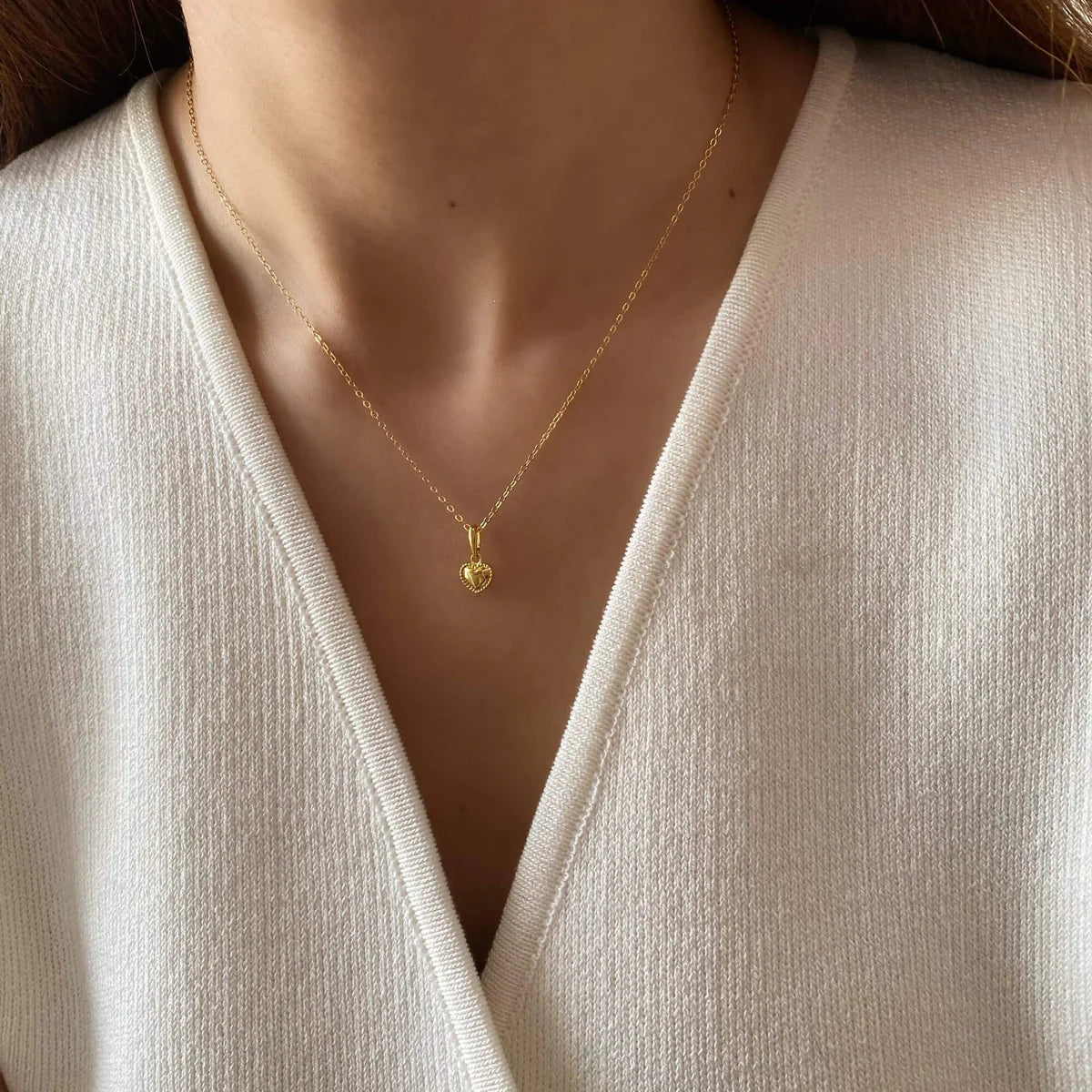 Pulse – 925 Sterling Silver Heart Necklace