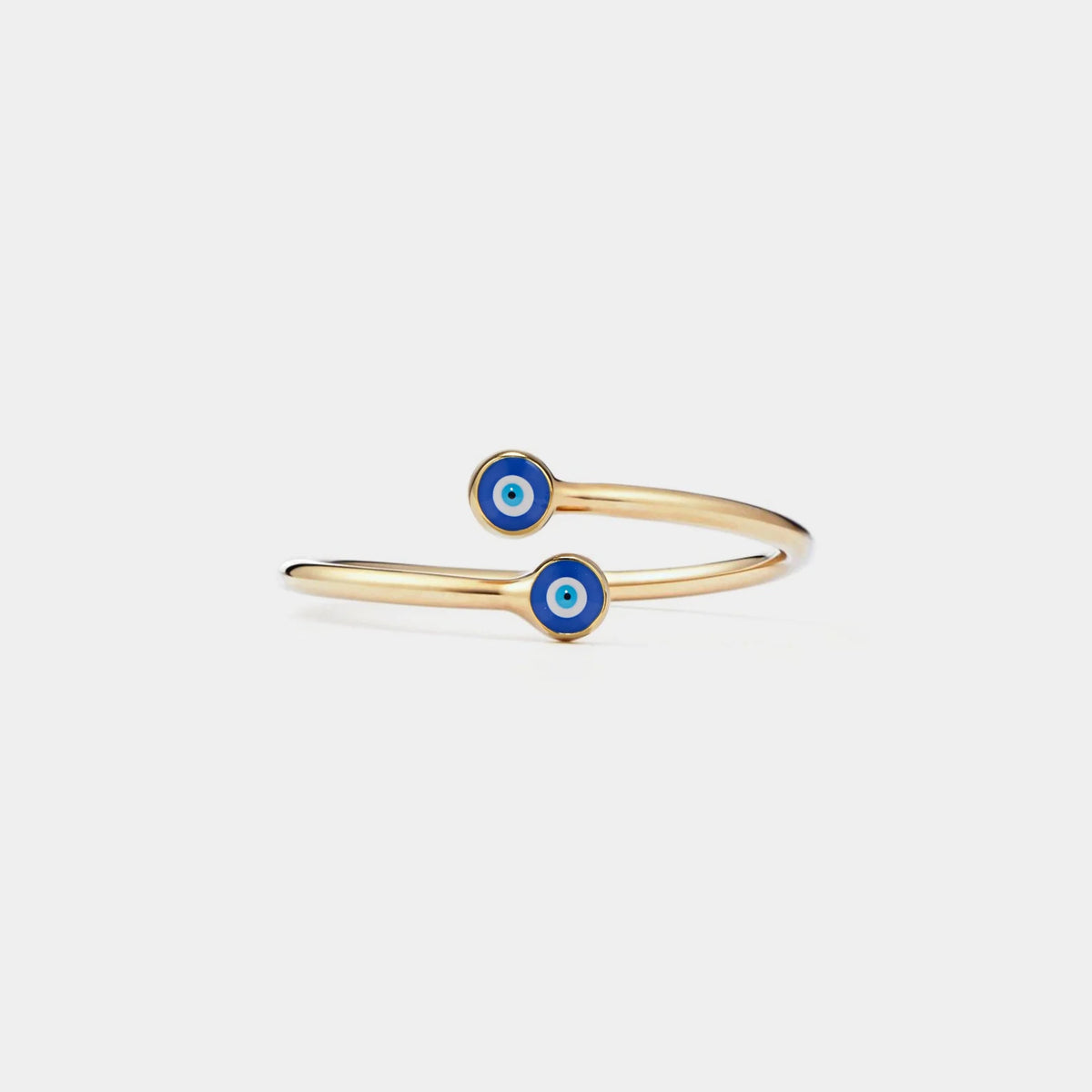 Nazaré Ring — minimalist evil eye-inspired 925 sterling silver promise ring India