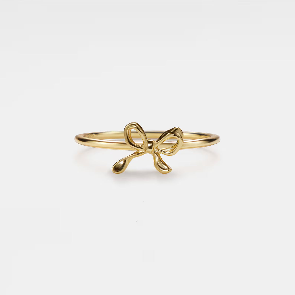 Bow of Love Ring — minimalist 925 sterling silver bow ring for her India