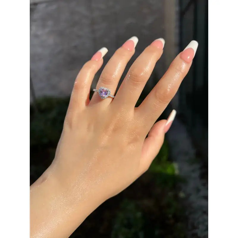 Love Me More silver ring close-up engraving — 925 sterling silver, gift