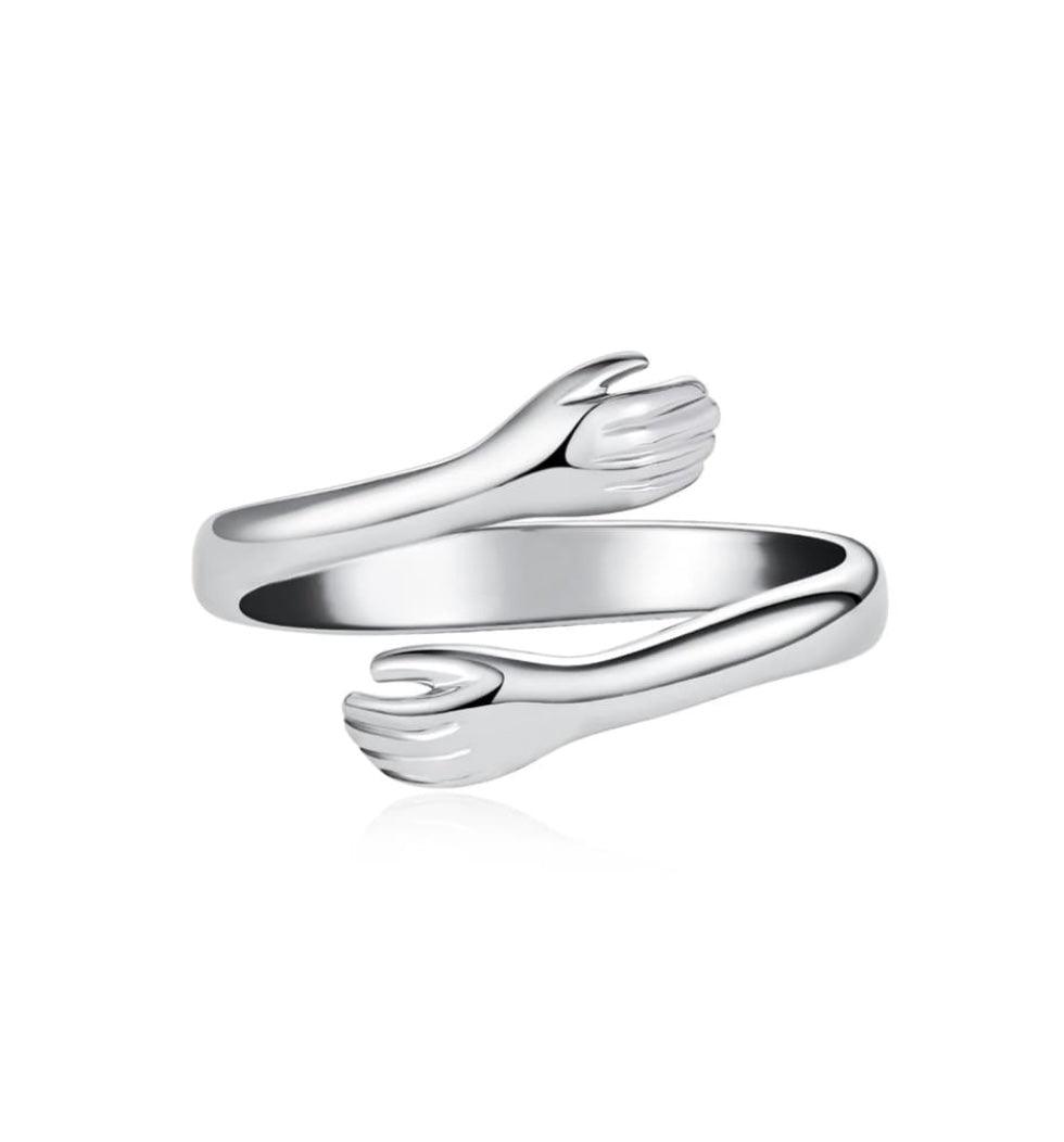 Sterling Silver 925 Hug Ring - UNJELLIC