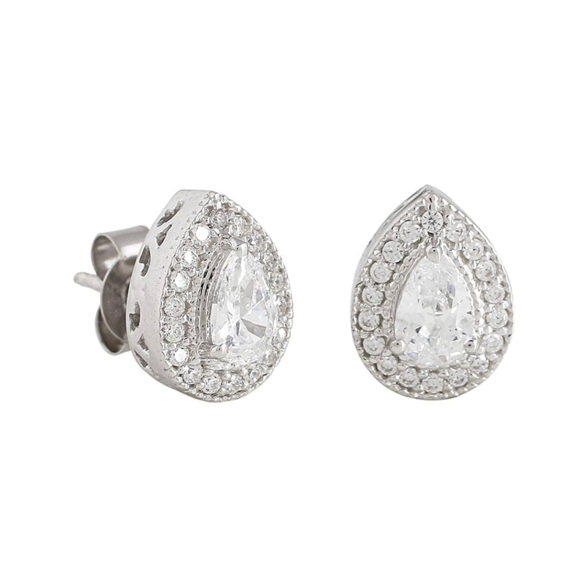 Sterling silver Pear Shaped Earrings - UNJELLIC