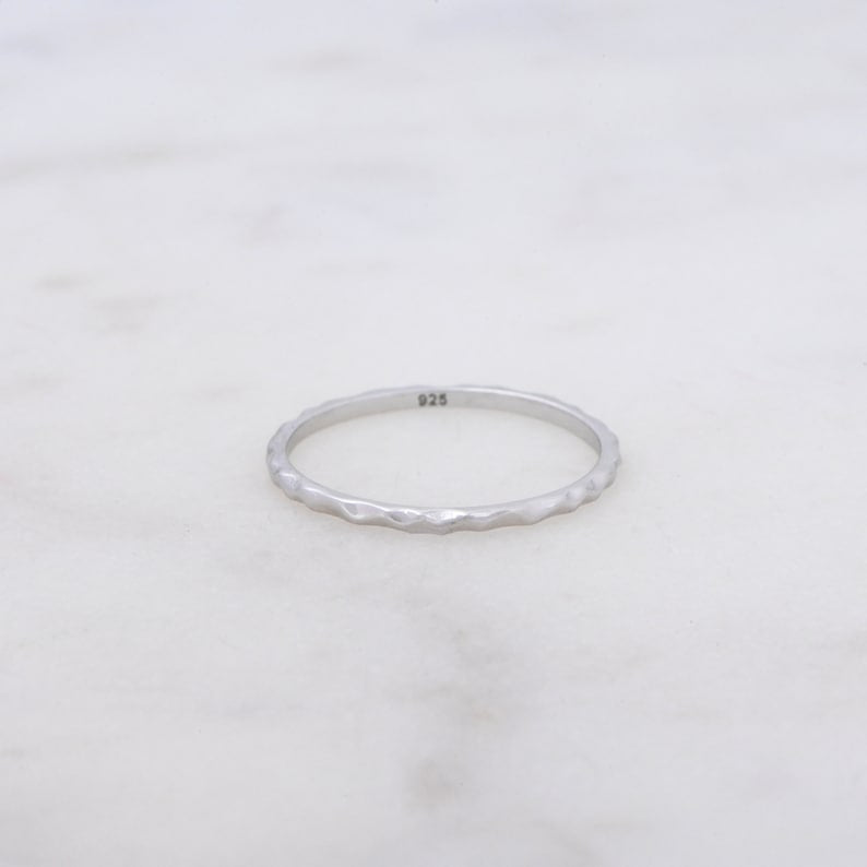 Silver Luster 18K Gold Plated Dainty Ring - UNJELLIC