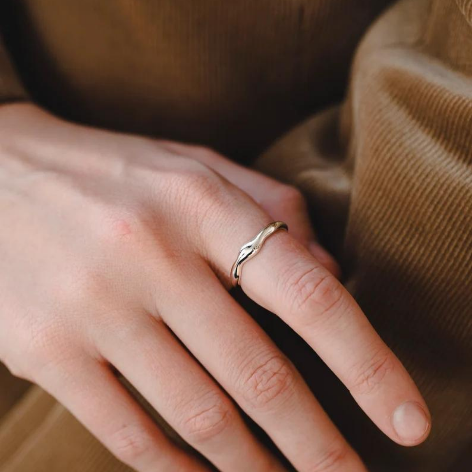 Sterling Silver Stardust Shine Ring