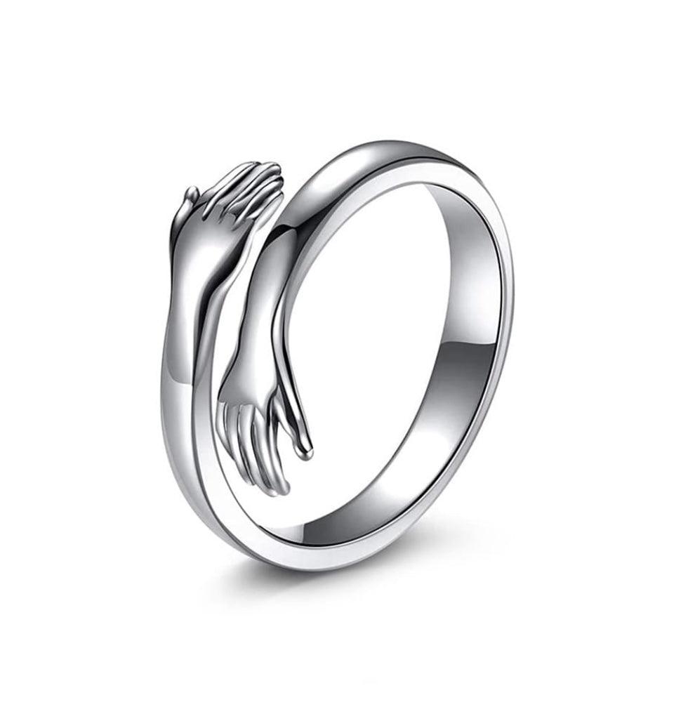 Sterling Silver 925 Hug Ring - UNJELLIC