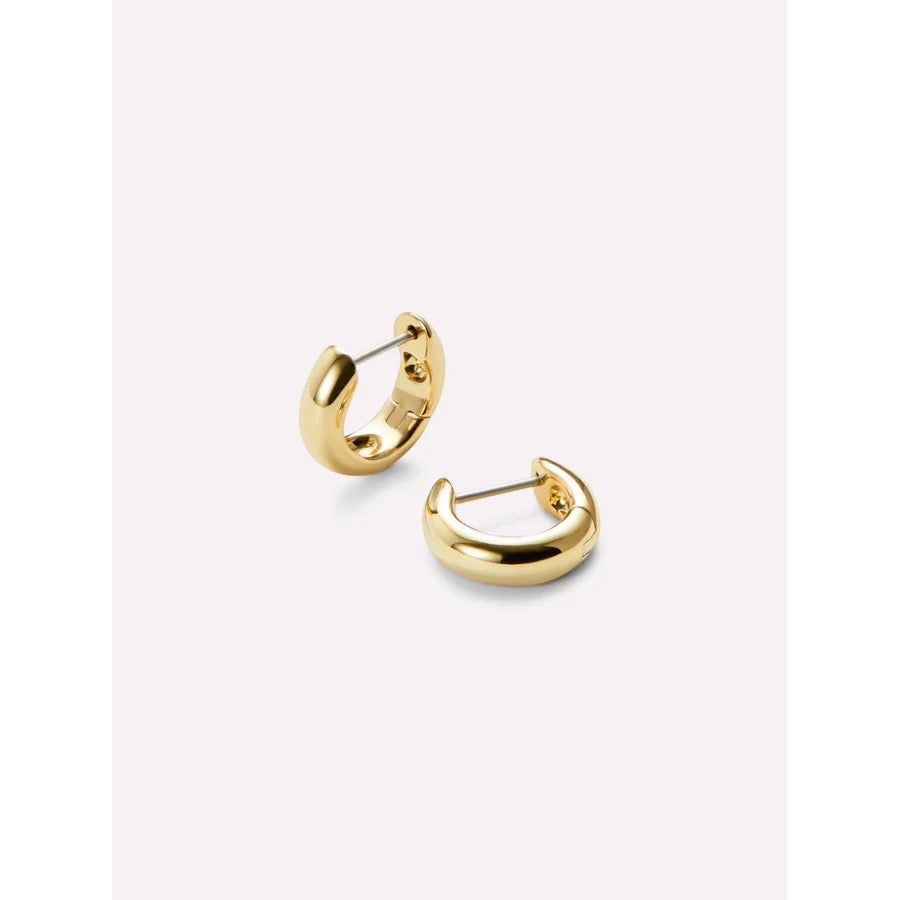 Echo Sterling Silver 18K Gold Plated Hoops - UNJELLIC