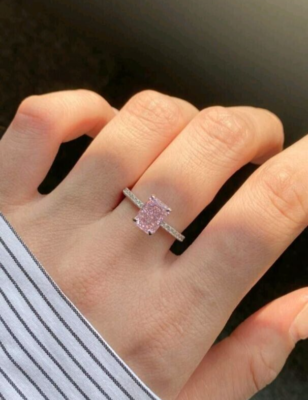 Serenade Pink Sterling Silver Ring