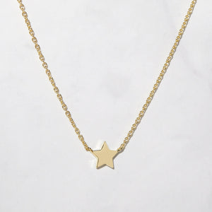 Sterling Silver Star 18K Gold Plated Necklace - UNJELLIC