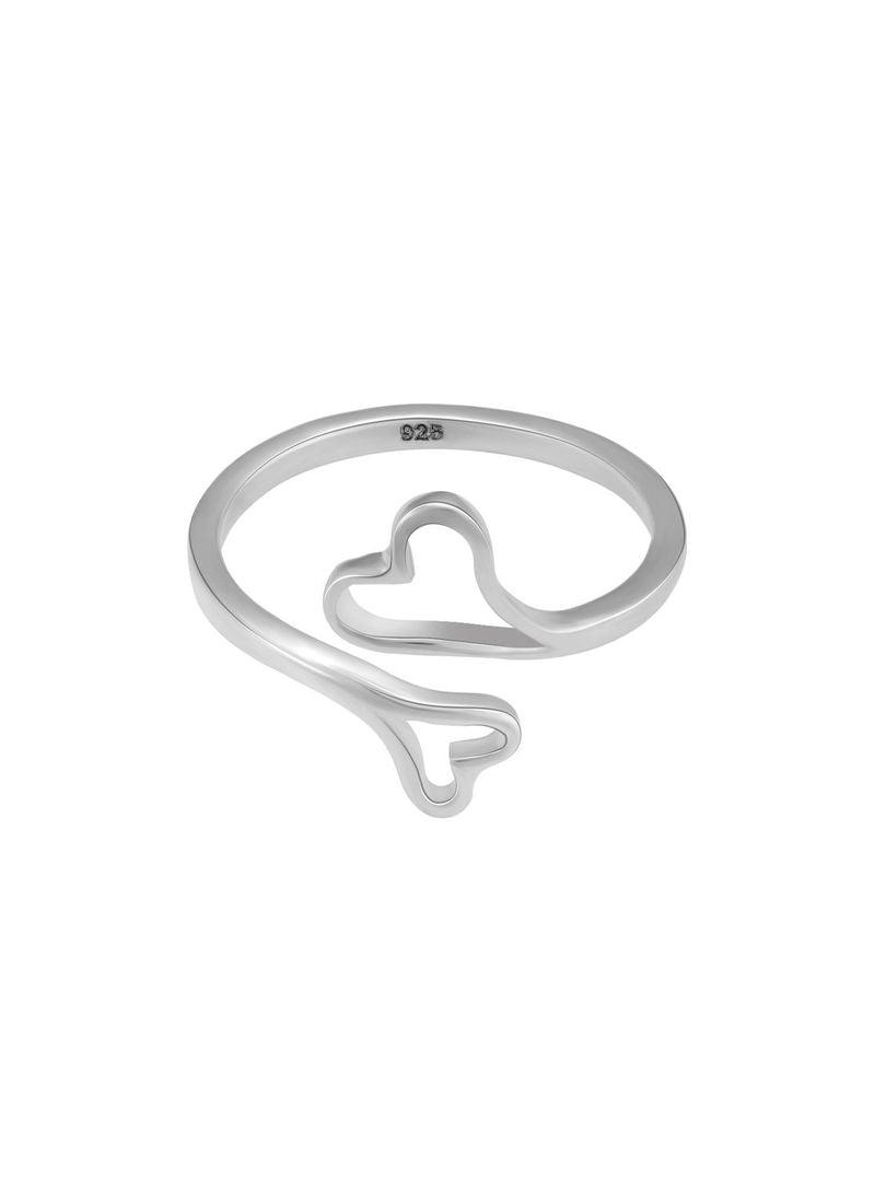 Sterling Silver Minimal Valentine Ring - UNJELLIC