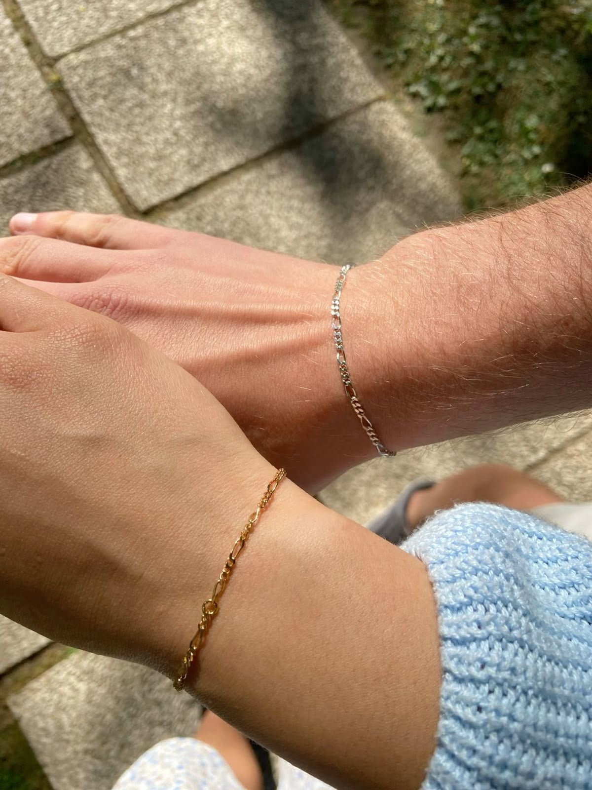 Couple Chain Bracelets Set