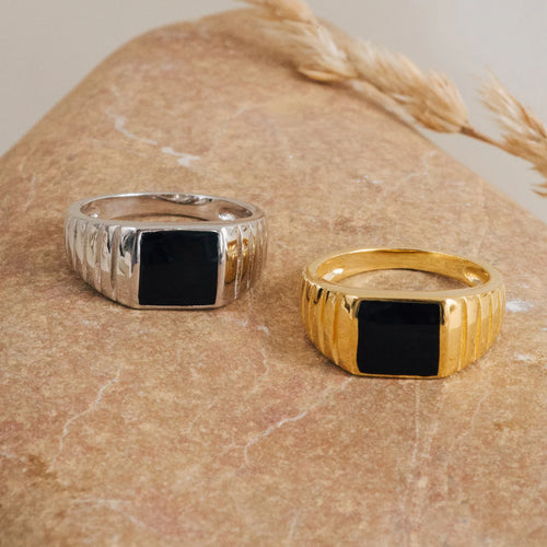 The Calm Bold Ring — 925 Silver Statement Ring for Him