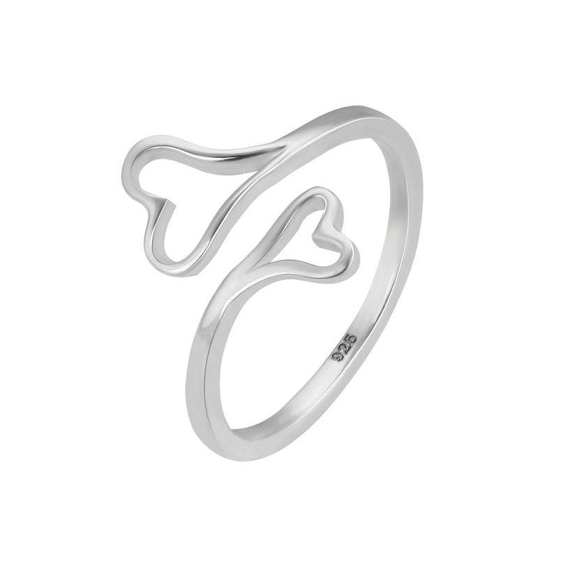 Sterling Silver Minimal Valentine Ring - UNJELLIC