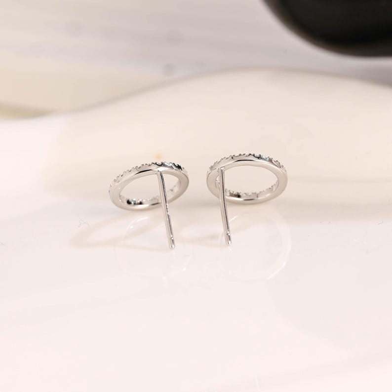 Eternal Halo Sterling Silver Studs