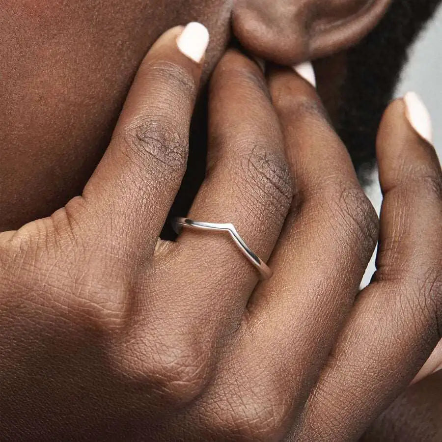 Pure Serenity plain band ring gold variant — 18K gold plated 925 silver
