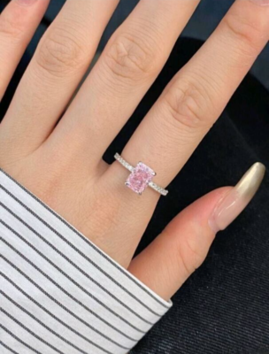 Serenade Pink Sterling Silver Ring