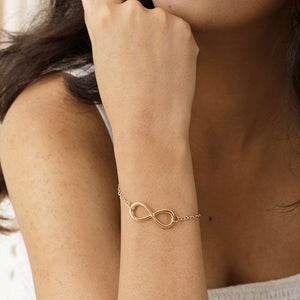 Gold Plated Infinity Bracelet - UNJELLIC