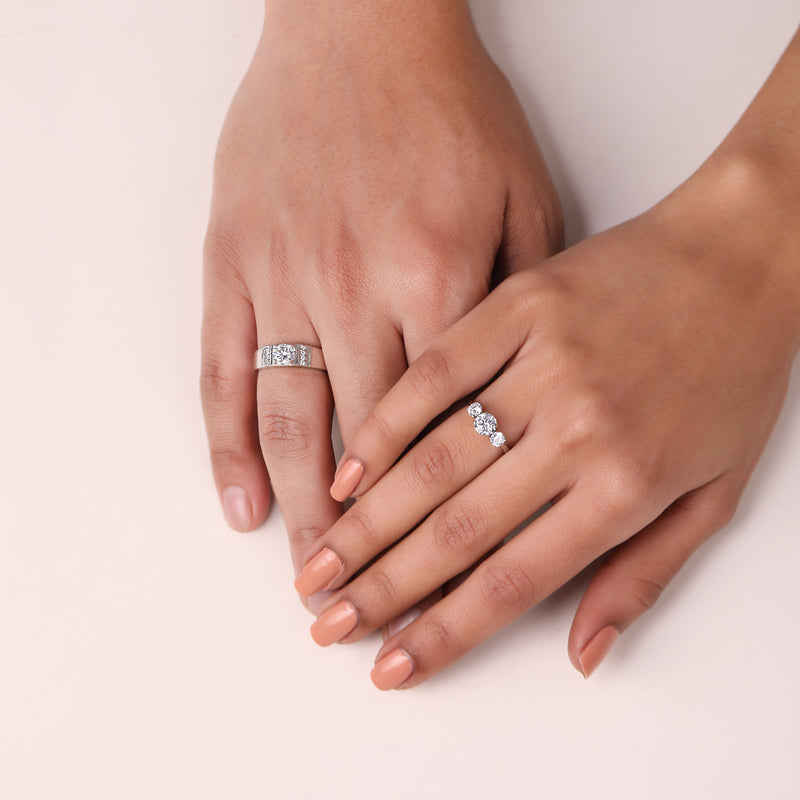 nan - sterling silver, couple jewelry, premium jewelry, elegant design