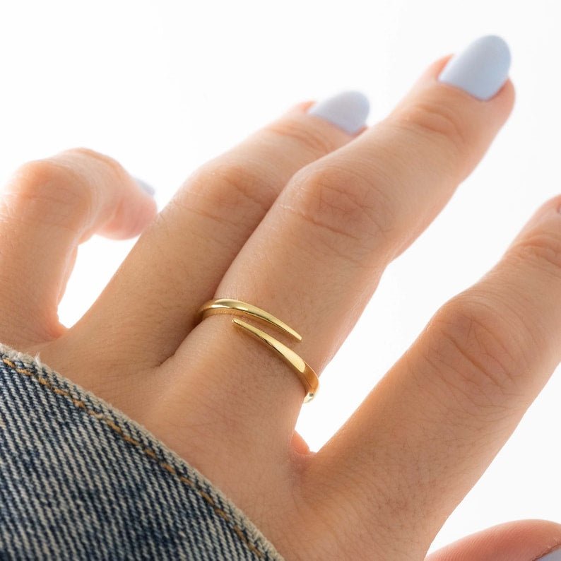 Dainty Luxe 18K Gold Plated Ring - UNJELLIC