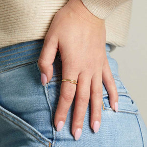 Dainty Luxe 18K Gold Plated Ring - UNJELLIC