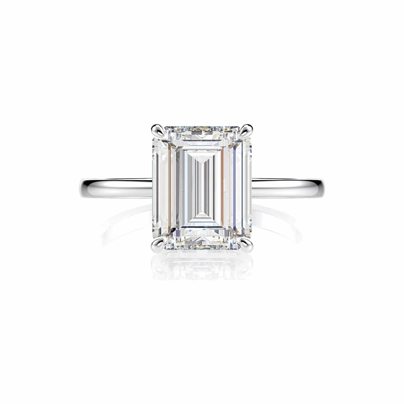 Emerald Sterling Silver S925 Ring - sterling silver, couple jewelry, premium jewelry, elegant design