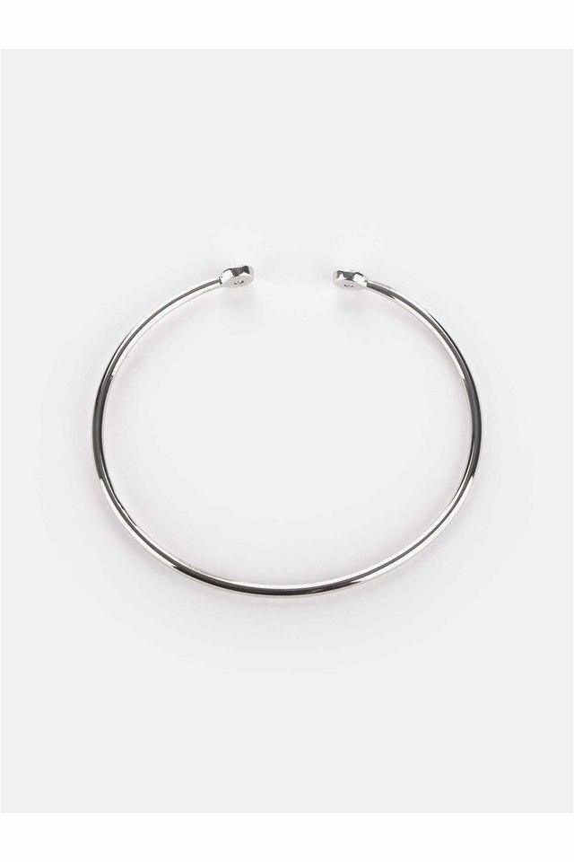 Adjustable 925 Sterling Silver Plain Bangle - UNJELLIC