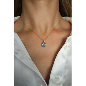 Ethereal Echo Blue Sterling Silver Necklace - UNJELLIC