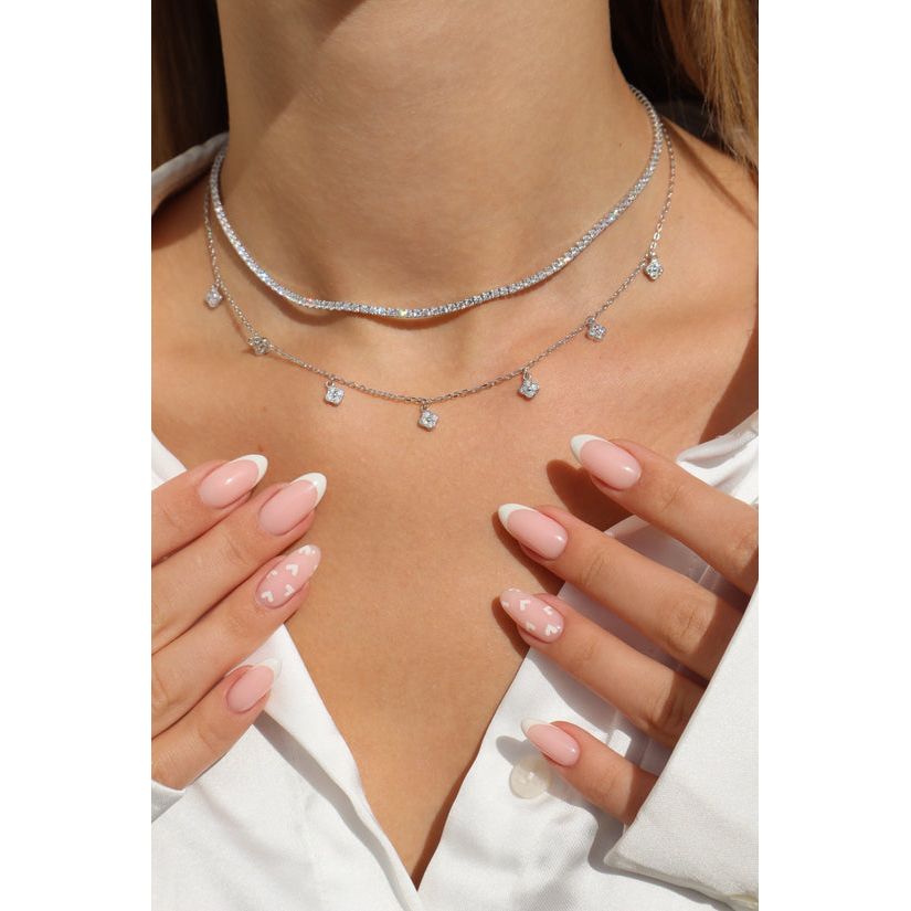 Eclat 925 Sterling Silver Necklace - UNJELLIC